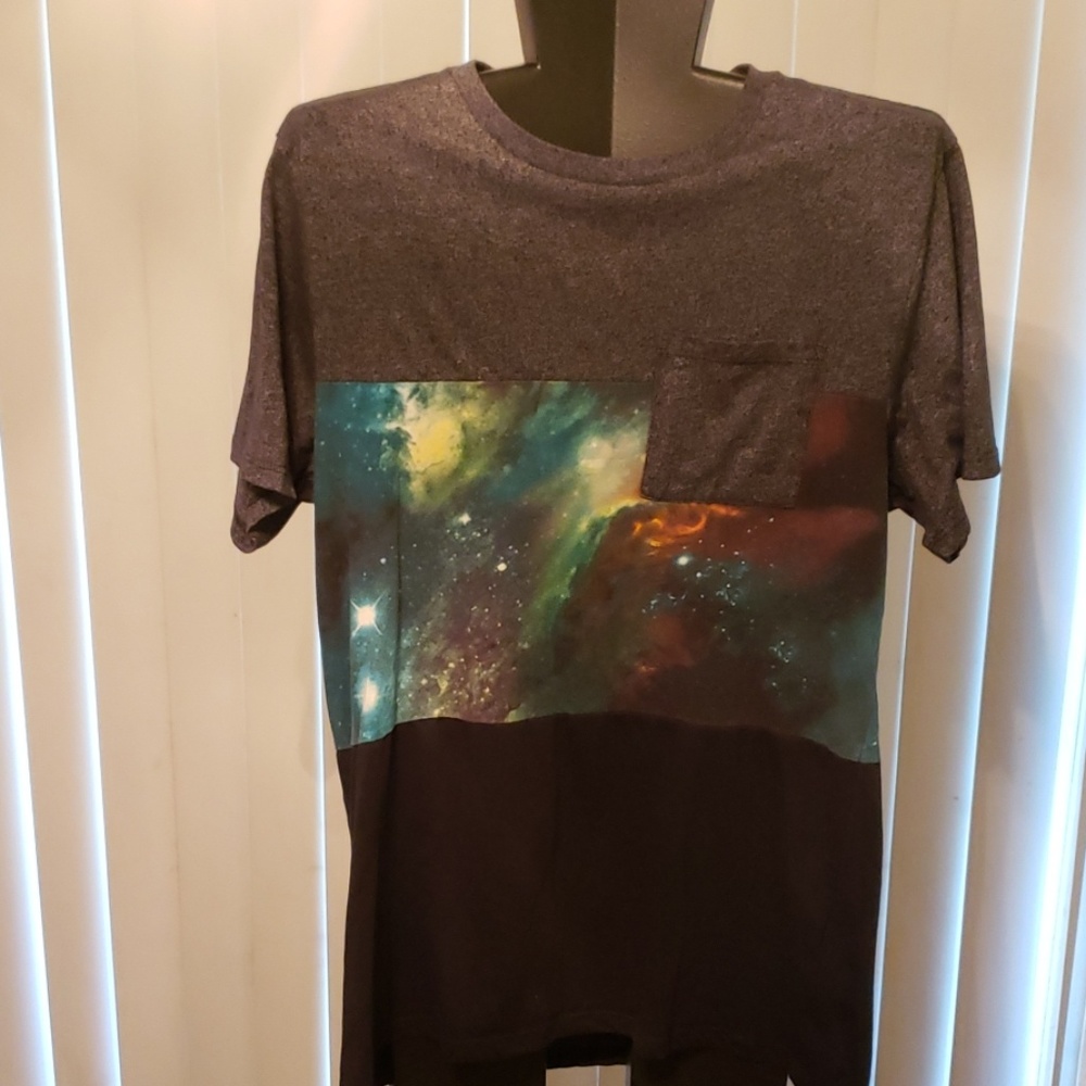 On the Byas mens medium galaxy t shirt